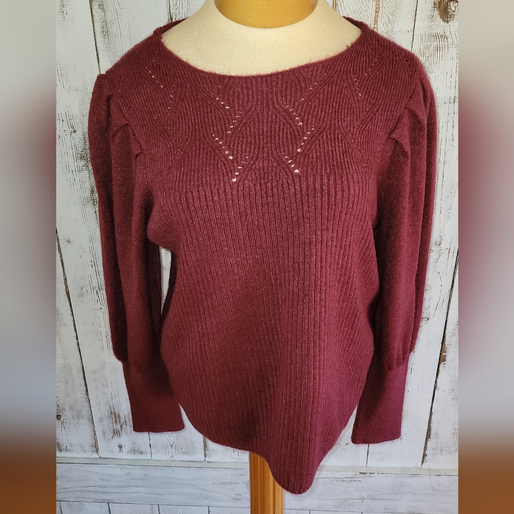 Liz Claiborne Maroon Sweater